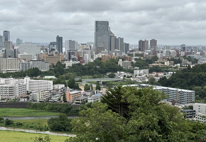 仙台城跡からの景色